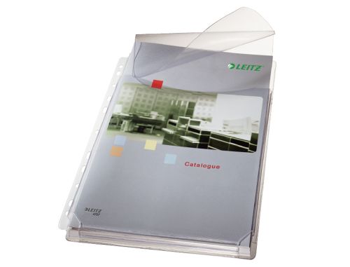 Bolsa catalogo/mica esselte din a4 pvc 170 microns com fole e aba superior capacidade 200 folhas pack de 5 unidades , Esselte , 63967 , 4002432363216